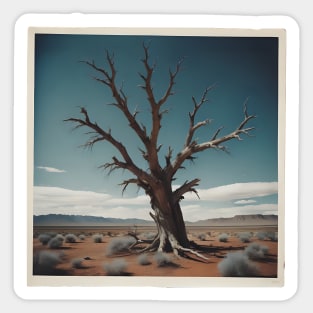 Dead tree in wild west Sticker